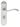 M Marcus - Carlisle Brass - Andros Door Handles on Backplate - Bathroom - Pair; #finish_satin-chrome