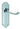 M Marcus - Carlisle Brass - Ashstead Door Handles on Backplate - Latch - Pair; #finish_polished-chrome