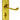 M Marcus - Carlisle Brass - Ashstead Door Handles on Backplate - Bathroom - Pair; #finish_polished-brass
