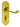 M Marcus - Carlisle Brass - Ashstead Door Handles on Backplate - Bathroom - Pair; #finish_polished-brass