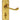 M Marcus - Carlisle Brass - Ashstead Door Handles on Backplate - Bathroom - Pair; #finish_polished-brass