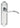 M Marcus - Carlisle Brass - Madrid Door Handles on Backplate - Latch - Pair; #finish_polished-chrome