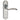 M Marcus - Carlisle Brass - Madrid Door Handles on Backplate - Latch - Pair; #finish_satin-chrome