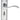 M Marcus - Carlisle Brass - Madrid Door Handles on Backplate - Bathroom - Pair; #finish_polished-chrome