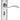 M Marcus - Carlisle Brass - Madrid Door Handles on Backplate - Bathroom - Pair; #finish_polished-chrome