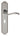 M Marcus - Carlisle Brass - Madrid Door Handles on Backplate - Long  - Lock - Pair; #finish_polished-chrome