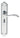 M Marcus - Carlisle Brass - Madrid Door Handles on Backplate - Long  - Bathroom - Pair; #finish_polished-chrome