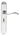 M Marcus - Carlisle Brass - Andros Door Handles on Backplate - Long - Bathroom - Pair; #finish_polished-chrome