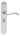 M Marcus - Carlisle Brass - Andros Door Handles on Backplate - Long - Bathroom - Pair; #finish_satin-chrome