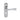 M Marcus - Carlisle Brass - Eden Door Handles on Backplate - Lock - Pair; #finish_polished-chrome