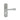 M Marcus - Carlisle Brass - Eden Door Handles on Backplate - Lock - Pair; #finish_satin-chrome
