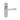 M Marcus - Carlisle Brass - Eden Door Handles on Backplate - Latch - Pair; #finish_polished-chrome