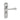 M Marcus - Carlisle Brass - Eden Door Handles on Backplate - Bathroom - Pair; #finish_polished-chrome