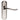 M Marcus - Carlisle Brass - Lytham Door Handles on Backplate - Latch - Pair; #finish_satin-/-polished-chrome-dual-finish