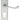 M Marcus - Carlisle Brass - Victorian Scroll Door Handles on Backplate - Euro Lock - Pair; #finish_satin-chrome