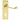 M Marcus - Carlisle Brass - Victorian Scroll Door Handles on Backplate - Lock - Pair; #finish_polished-brass