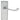 M Marcus - Carlisle Brass - Victorian Scroll Door Handles on Backplate - Short - Latch - Pair; #finish_satin-chrome