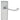 M Marcus - Carlisle Brass - Victorian Scroll Door Handles on Backplate - Short - Latch - Pair; #finish_satin-chrome