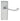 M Marcus - Carlisle Brass - Victorian Scroll Door Handles on Backplate - Short - Latch - Pair; #finish_satin-chrome