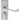 M Marcus - Carlisle Brass - Victorian Scroll Door Handles on Backplate - Short - Privacy - Pair; #finish_satin-chrome
