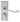 M Marcus - Carlisle Brass - Victorian Scroll Door Handles on Backplate - Short - Privacy - Pair; #finish_satin-chrome