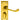 M Marcus - Carlisle Brass - Victorian Scroll Door Handles on Backplate - Short - Privacy - Pair; #finish_polished-brass