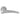 M Marcus - Manital - Dune Door Handles on Rose - Pair; #finish_satin-chrome