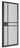 Deanta - Deanta - Dalston Internal Door - Glazed 5L; #finish_pre-finished-black