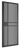 Deanta - Deanta - Dalston Internal Door - Tinted Glazed 5L; #finish_pre-finished-black