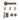 Deanta - Deanta - Delphi Complete Door Pack - Bathroom Door - 3" Hinges; #finish_antique-brass
