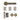 Deanta - Deanta - Delphi Complete Door Pack - Standard UK Lock - 4" Hinges; #finish_antique-brass