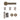 Deanta - Deanta - Delphi Complete Door Pack - Standard UK Lock - 3" Hinges; #finish_antique-brass