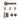 Deanta - Deanta - Delphi Complete Door Pack - Bathroom Door - 3" Hinges; #finish_matt-satin-black-nickel