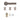 Deanta - Deanta - Delphi Complete Door Pack - Latch Door - 4" Hinges; #finish_matt-satin-black-nickel