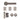 Deanta - Deanta - Delphi Complete Door Pack - Standard UK Lock - 4" Hinges; #finish_matt-satin-black-nickel