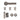 Deanta - Deanta - Delphi Complete Door Pack - Standard UK Lock - 3" Hinges; #finish_matt-satin-black-nickel