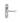 M Marcus - Manital - Ibra Door Handles on Backplate - Lock - Pair; #finish_polished-chrome