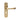 M Marcus - Manital - Ibra Door Handles on Backplate - Lock - Pair; #finish_satin-brass
