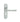 M Marcus - Manital - Ibra Door Handles on Backplate - Lock - Pair; #finish_satin-chrome