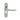 M Marcus - Manital - Ibra Door Handles on Backplate - Euro Lock - Pair; #finish_polished-chrome