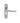 M Marcus - Manital - Ibra Door Handles on Backplate - Euro Lock - Pair; #finish_polished-chrome