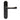 M Marcus - Manital - Ibra Door Handles on Backplate - Latch - Pair; #finish_matt-black