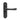 M Marcus - Manital - Ibra Door Handles on Backplate - Bathroom - Pair; #finish_matt-black