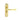 M Marcus - Manital - Ibra Door Handles on Backplate - Bathroom - Pair; #finish_polished-brass