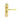 M Marcus - Manital - Ibra Door Handles on Backplate - Bathroom - Pair; #finish_polished-brass