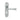 M Marcus - Manital - Astro Door Handles on Backplate - Lock - Pair; #finish_polished-chrome