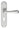 M Marcus - Manital - Astro Door Handles on Backplate - Lock - Pair; #finish_satin-chrome