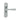 M Marcus - Manital - Astro Door Handles on Backplate - Bathroom - Pair; #finish_polished-chrome