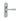 M Marcus - Manital - Astro Door Handles on Backplate - Bathroom - Pair; #finish_polished-chrome