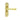 M Marcus - Manital - Astro Door Handles on Backplate - Bathroom - Pair; #finish_polished-brass